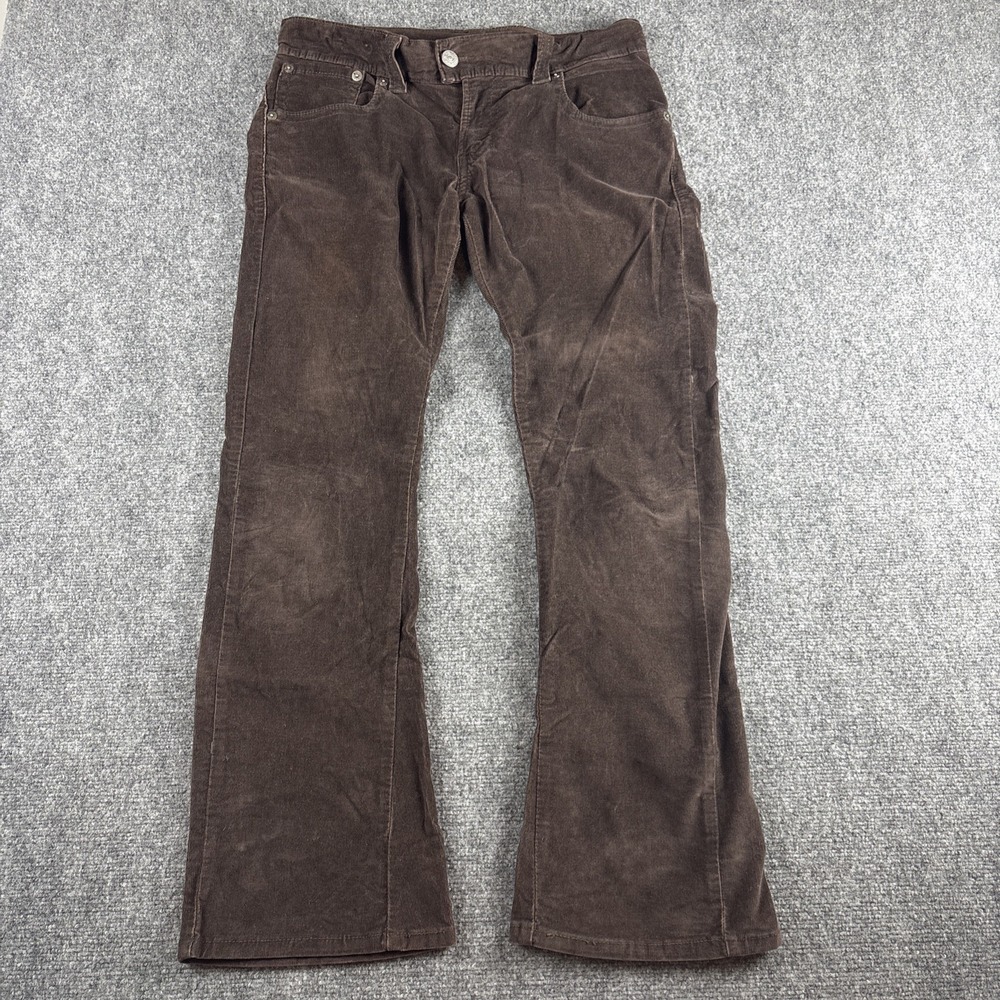 Vintage Levi's White Tab Brown Corduroy Flare Pants Bootcut Women's 10M Retro